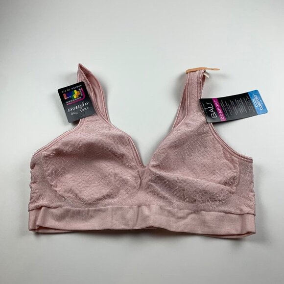 Bali Womens ComfortFlex Fit Seamless Non Foam 2-Ply Pink Wireless Bra Size S NWT - Picture 1 of 8